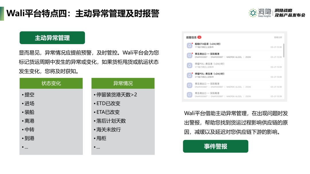Wali平台特点四：主动异常管理及时报警